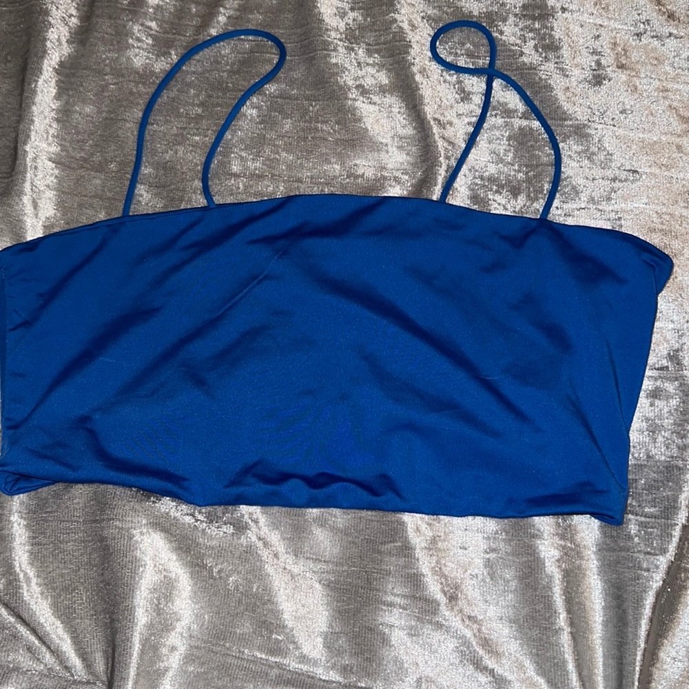 Royal blue crop top